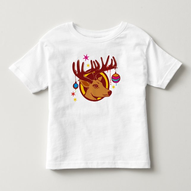 Camiseta Infantil Rebelde / Veado / Natal (Frente)