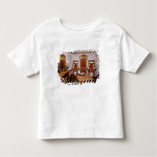 Camiseta Infantil Reconstrução de um salão de beleza do café de