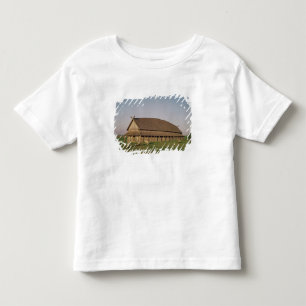 Camiseta Infantil Reconstrução de uma casa do século XI de Viking