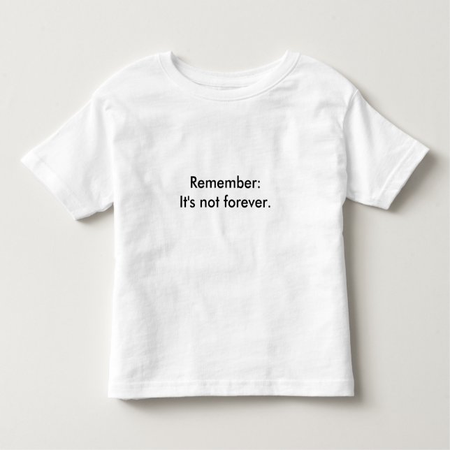 Camiseta Infantil Recorde: Não é para sempre (Frente)