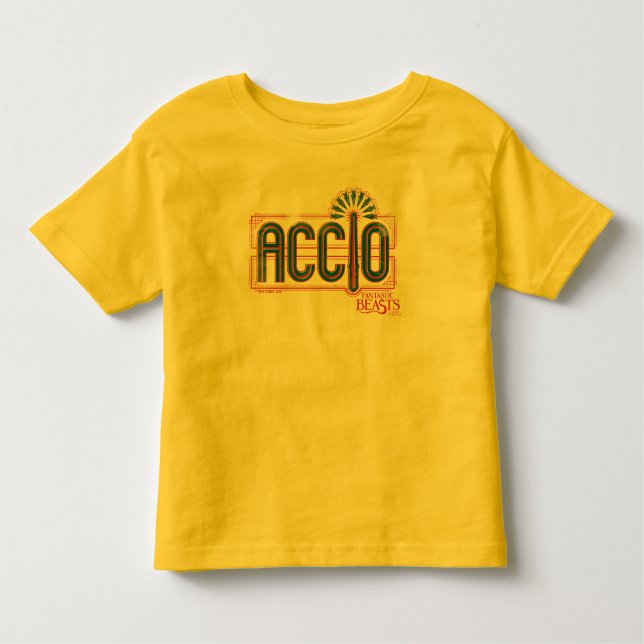 Camiseta Infantil Red Art Deco ACCIO™ Spell Graphic (Frente)