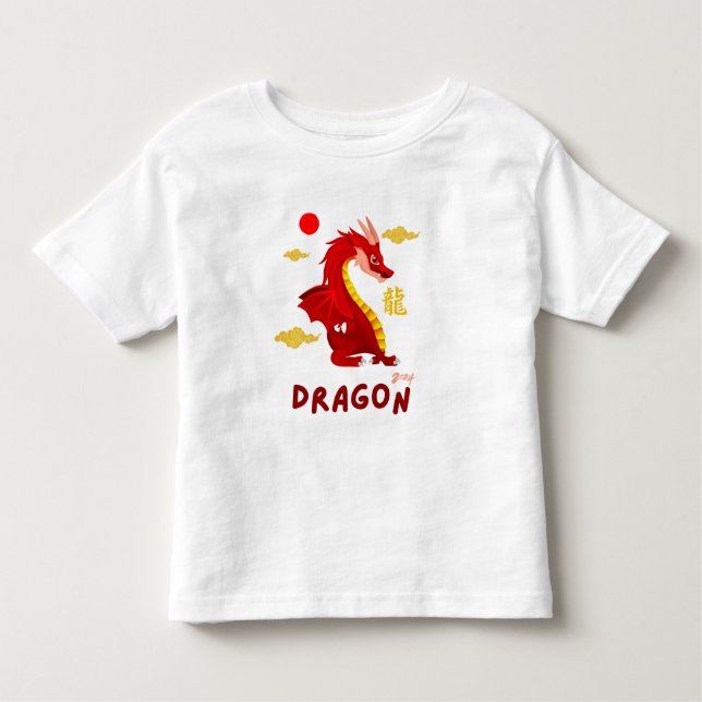 Camiseta Infantil Red Baby Dragon 2024 (Frente)