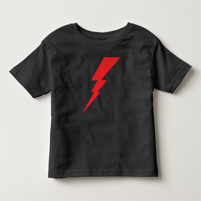 Camiseta Infantil Red Flash Lightning Bolt (Frente)