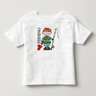 Camiseta Infantil Red Hair Boy I Love Fisheries