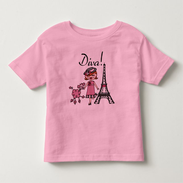 Camiseta Infantil Red Hair Diva (Frente)