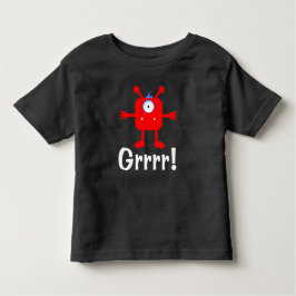 Camiseta Infantil Red Monster - Toddler Fine Jersey T Shirt