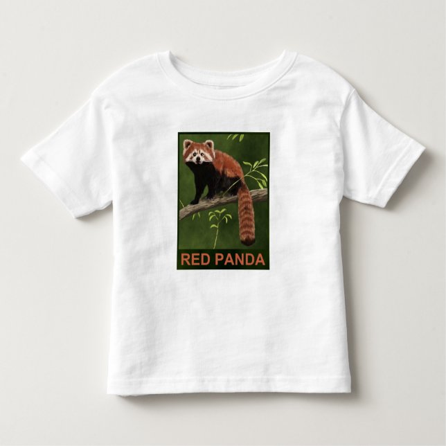 Camiseta Infantil Red Panda (Frente)