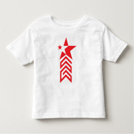 Camiseta Infantil Red Star with Chevron Arrows
