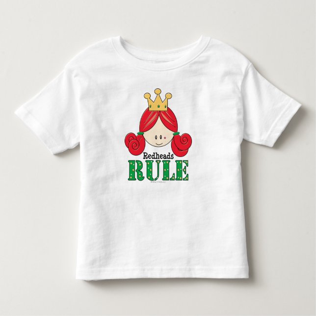 Camiseta Infantil Redhead Rule Redhead Toddler Kid Tee (Frente)