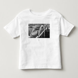 Camiseta Infantil Reedsport, opinião de Oregon da ponte sobre Umpqu