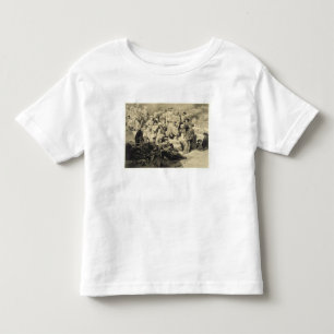 Camiseta Infantil Refeição militar nas ruínas em Sioukh, Daguest