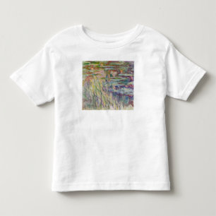 Camiseta Infantil Reflexões de Claude Monet   na água, 1917