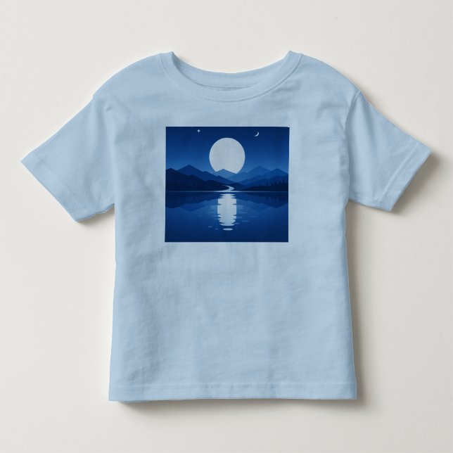 Camiseta Infantil Reflexos ao Luar (Frente)
