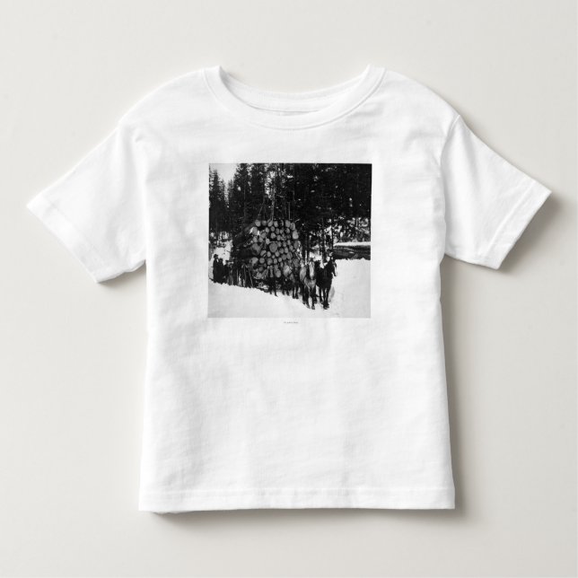 Camiseta Infantil Registros que estão sendo transportados em um (Frente)