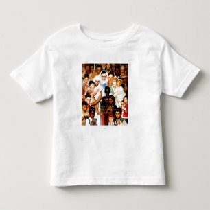 Camiseta Infantil Regra de ouro (faça até outro) por Norman Rockwe