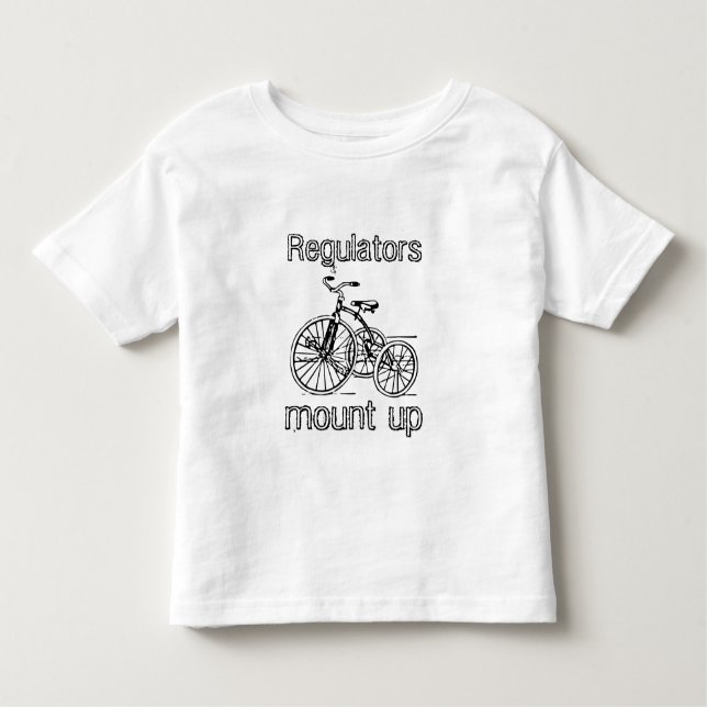 Camiseta Infantil Reguladores Montam Triciclo Unisex T-shirt (Frente)
