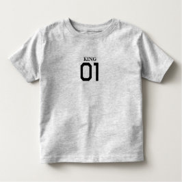 Camiseta Infantil Rei 01 Toddler Tee - Pequena Royalty, Grande Atitu