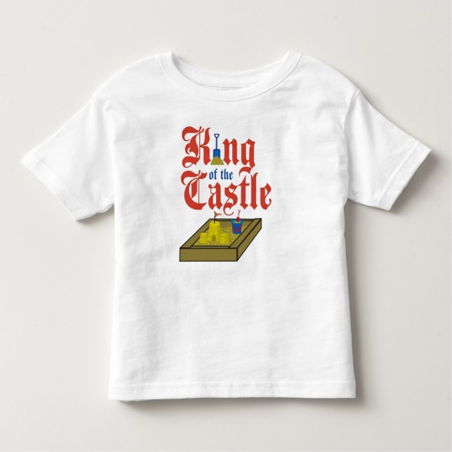 Camiseta Infantil Rei do t-shirt do castelo (Frente)