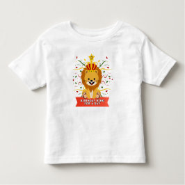 Camiseta Infantil Rei Para A Idade Do Dia 3 Leão De Aniversário Pens