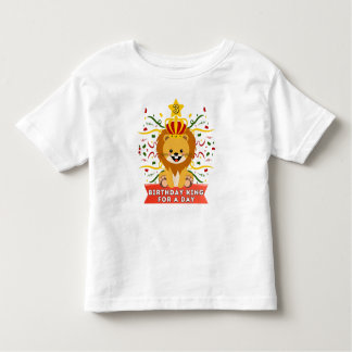 Camiseta Infantil Rei Para A Idade Do Dia 3 Leão De Aniversário Pens