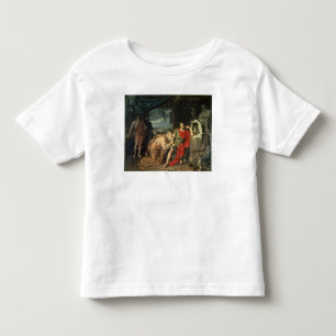 Camiseta Infantil Rei Priam que implora Achilles pelo retorno de