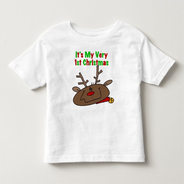 Camiseta Infantil Reindeer Muito 1rua De Natal (Frente)