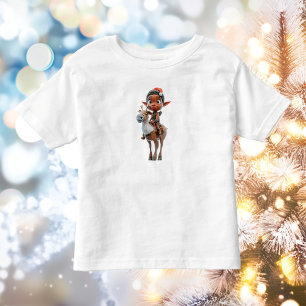 Camiseta Infantil Reindeer Rider Christmas Elf Toddler's Tee