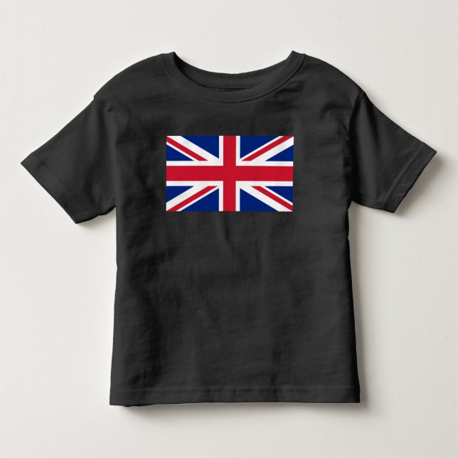 Camiseta Infantil Reino Unido União Jack Flag das Colônias britânica (Frente)