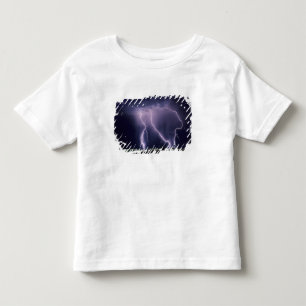 Camiseta Infantil Relâmpago sobre o Vale do Lago Salgado, Utah.
