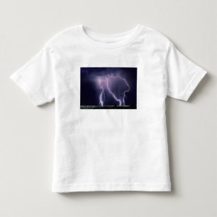 Camiseta Infantil Relâmpago sobre o Vale do Lago Salgado, Utah.