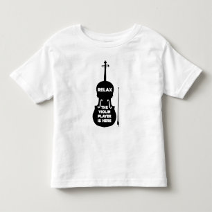 Camiseta Infantil Relaxe, o Jogador de Violino está aqui