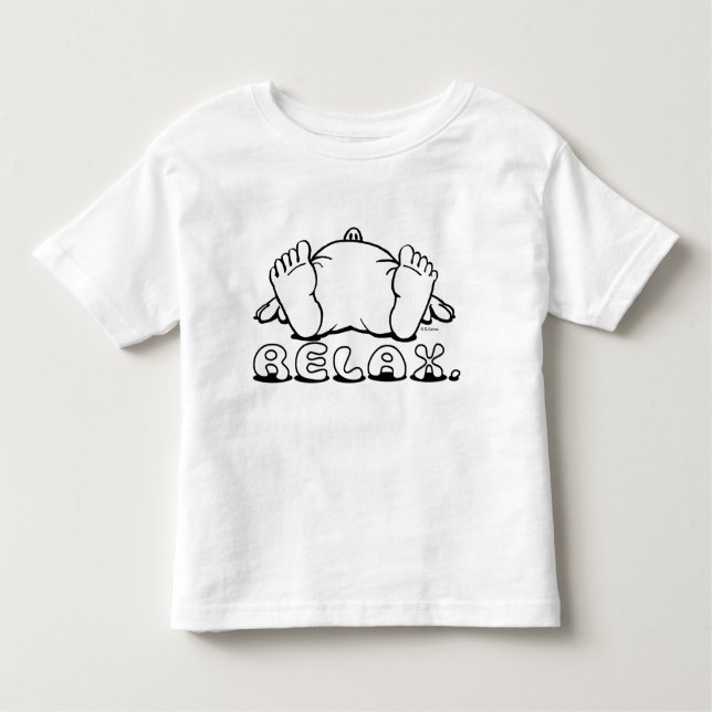 Camiseta Infantil Relaxe os miúdos T (Frente)