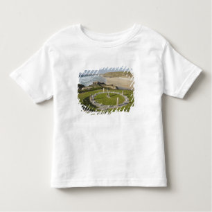 Camiseta Infantil Relógio de sol e praia de Perranporth, Cornwall,
