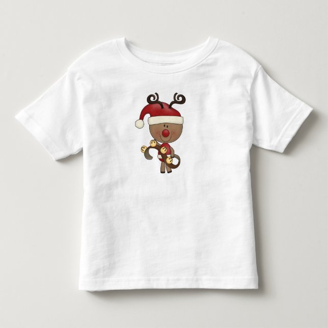 Camiseta Infantil Rena de Rudy com Bels (Frente)