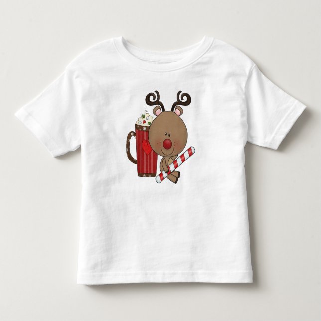 Camiseta Infantil Rena de Rudy com cacau (Frente)