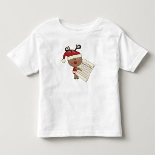 Camiseta Infantil Rena de Rudy impertinente ou NIC