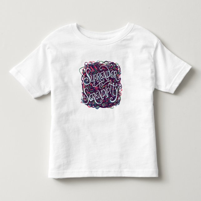 Camiseta Infantil Rendir-se à Serendipidade (Frente)