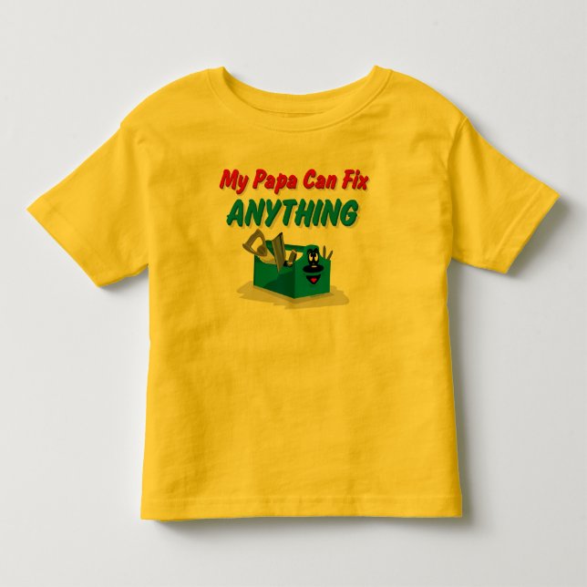 Camiseta Infantil Reparo qualquer coisa papá (Frente)