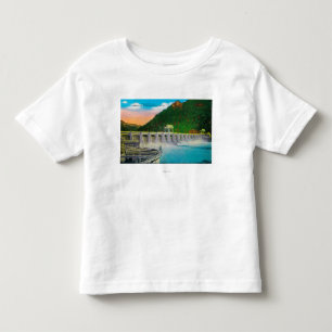 Camiseta Infantil Represa de Bonneville no Rio Columbia