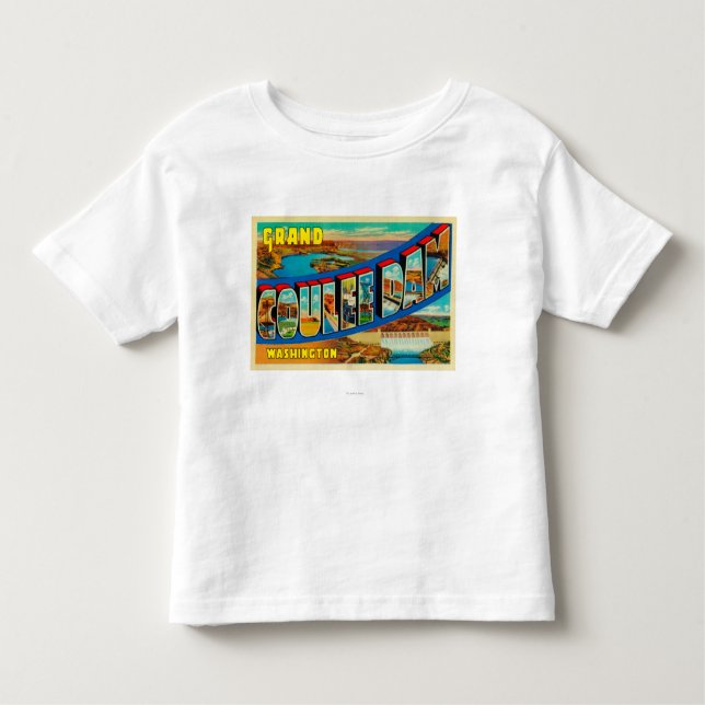 Camiseta Infantil Represa grande de Coulee, Washington 2 (Frente)