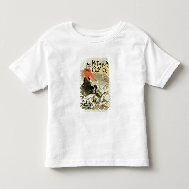 Camiseta Infantil Reprodução de uma propaganda de poster Comiot (Frente)