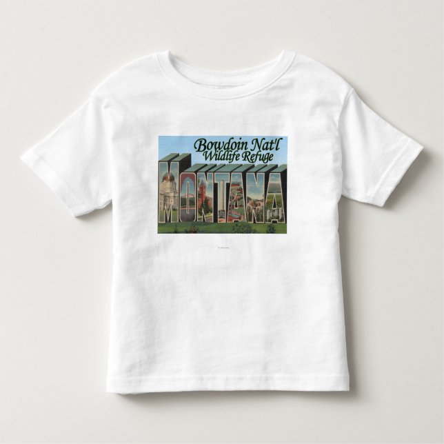 Camiseta Infantil Reserva natural nacional de Bowdoin, Montana (Frente)