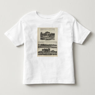 Camiseta Infantil Residências, bosque, moinhos, fábrica, Emporia,