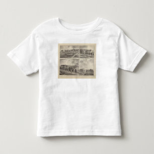 Camiseta Infantil Residências e lojas em Zumbrota e em Noruega