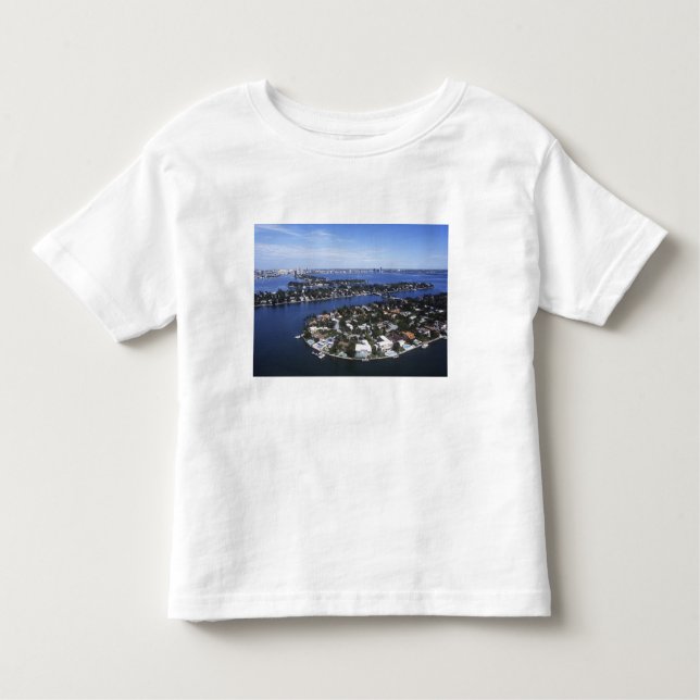 Camiseta Infantil Residências particulares da Baía de Biscayne, Star (Frente)