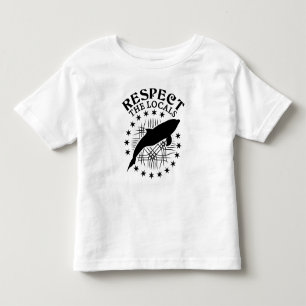 Camiseta Infantil Respeite A Citação Local - Golfinho Lover