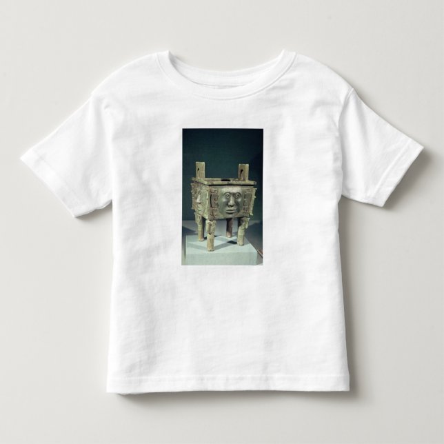 Camiseta Infantil Retangular "ting" a embarcação com rostos humanos (Frente)