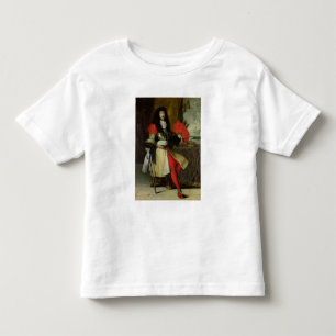 Camiseta Infantil Retrato assentado de Louis XIV depois de 1670