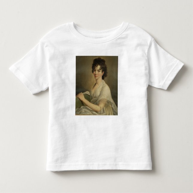 Camiseta Infantil Retrato da Constanze enviuvada Mozart, 1802 (Frente)
