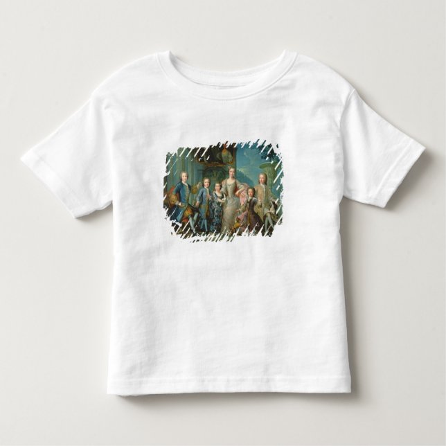 Camiseta Infantil Retrato da família do duque de Valentinois (Frente)